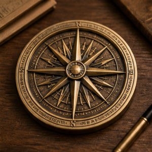Compass Rose Desk Medallion